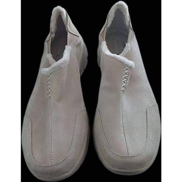 Skechers Natural Tan Relaxed Fit Memory Foam Air Cooled Slip on Booties Shoes 10 - Picture 1 of 3